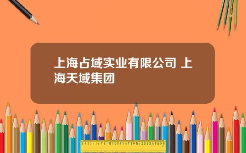 上海占域实业有限公司 上海天域集团