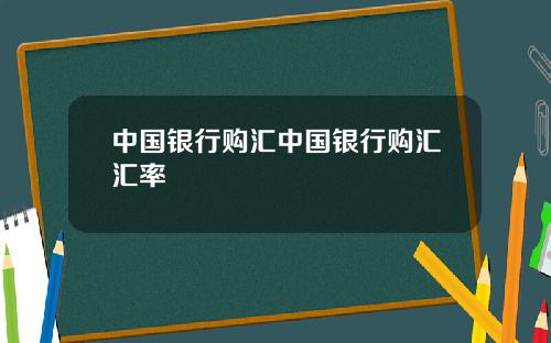 中国银行购汇中国银行购汇汇率