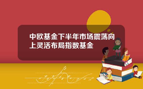 中欧基金下半年市场震荡向上灵活布局指数基金