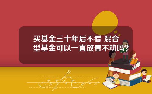 买基金三十年后不看 混合型基金可以一直放着不动吗？