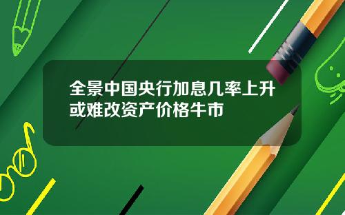 全景中国央行加息几率上升或难改资产价格牛市