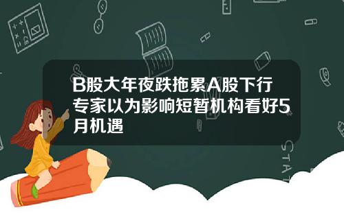 B股大年夜跌拖累A股下行专家以为影响短暂机构看好5月机遇