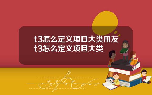 t3怎么定义项目大类用友t3怎么定义项目大类