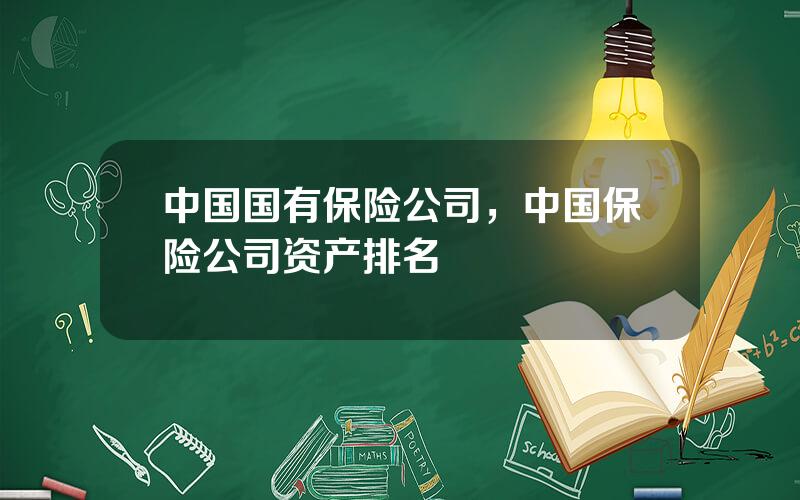 中国国有保险公司，中国保险公司资产排名