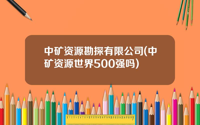 中矿资源勘探有限公司(中矿资源世界500强吗)