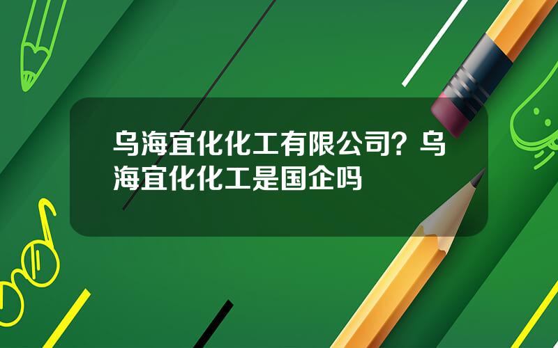 乌海宜化化工有限公司？乌海宜化化工是国企吗