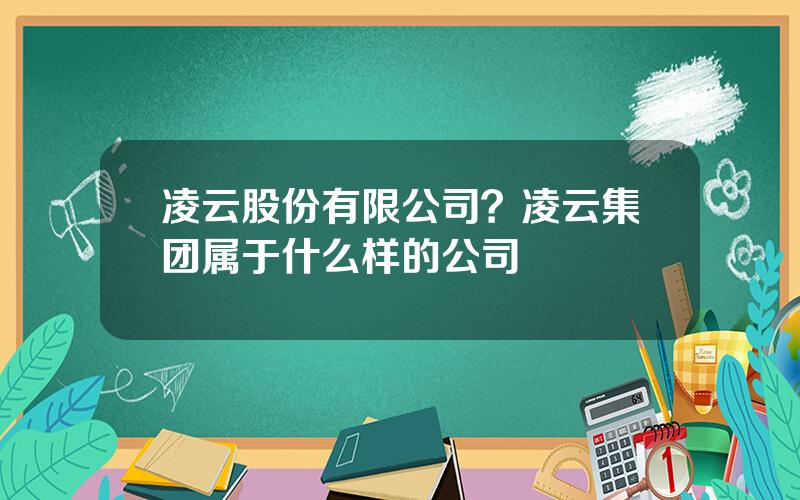 凌云股份有限公司？凌云集团属于什么样的公司