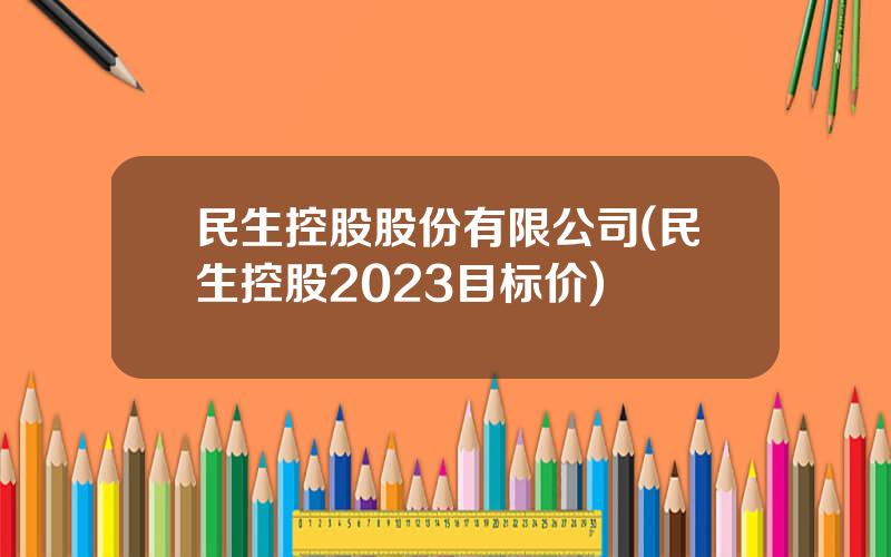 民生控股股份有限公司(民生控股2023目标价)